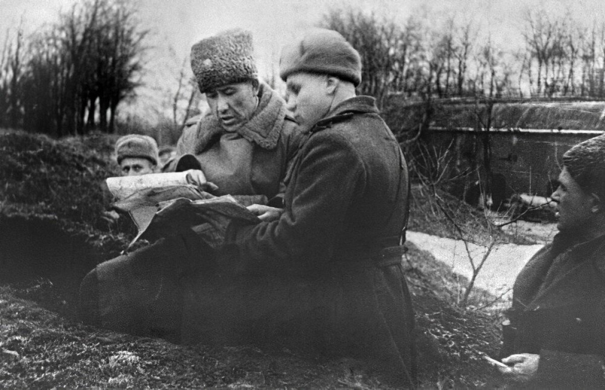 Фото: генерал-майор Сабир Рахимов в Польше 1945 год. Автор: Юсупов
