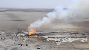 Более 300 млн тенге потратили на тушение огня на газовом месторождении в Мангыстау