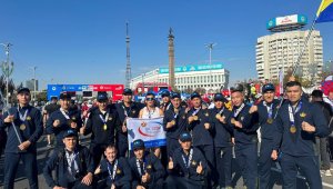 Армейские спортсмены и миротворцы пробежали марафон
