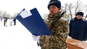 Новобранцы войск Сил воздушной обороны приняли военную присягу в Алматинской области