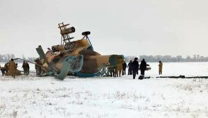 В Бишкеке упал военный вертолет, есть погибший