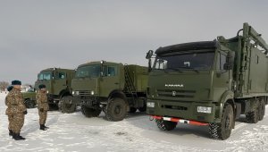 Новую технику получили войска РХБЗ в Конаевском гарнизоне