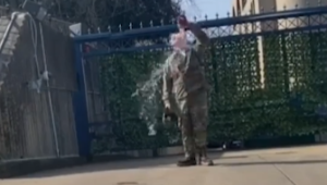 Военный ВВС США в знак протеста поджег себя у посольства Израиля