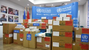 Кыргызстан получил от ВОЗ комплекты для оказания помощи при ЧС