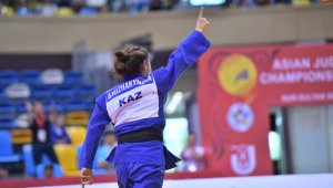 Дзюдоистка Абиба Абужакынова завоевала серебряную медаль Grand Slam в Ташкенте