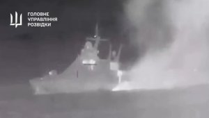 В Крыму потоплен очередной российский военный корабль